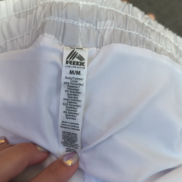 RBX white camo running shorts - Picture 3 of 4